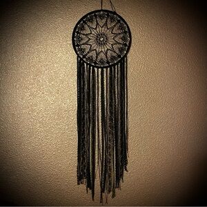 Killstar Lace Wall Hanging Black Nightmare Catcher